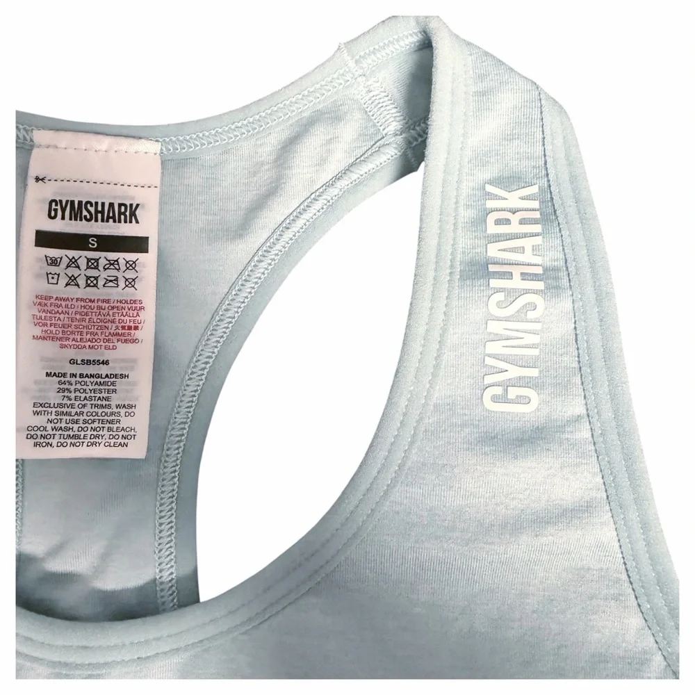 Gymshark Adapt Ombré Seamless Sports Bra Light Blue Size S - Picture 3 of 6